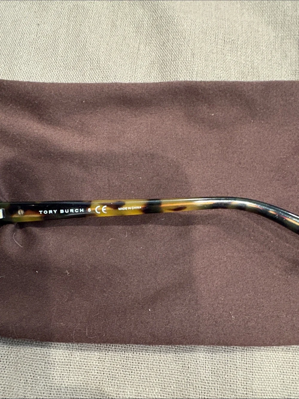 Tory Burch Tortoiseshell Frame Sunglasses with Brown Lenses